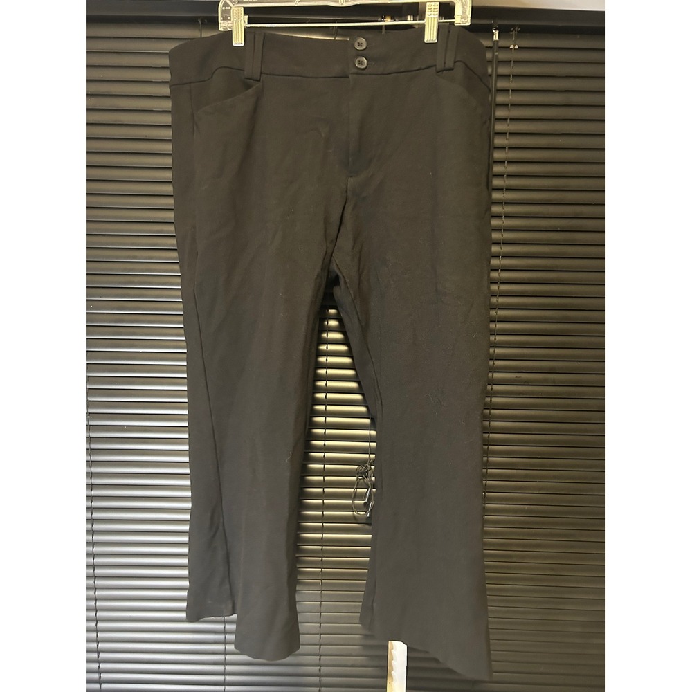 Torrid Studio Trouser Boot Pants Womens 22S Black Stretch Career Workwear Casual